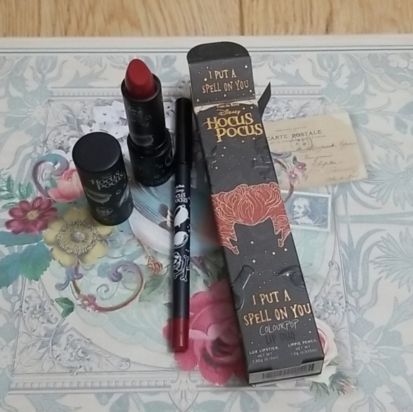 SOLD!!! Colourpop I Put A Spell On You Disney Hocus Pocus Lipstick & Liner Set! - Picture 3 of 14